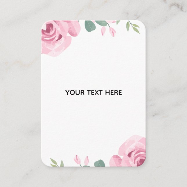 Skapa din egen blomsterkant tilläggskort (Framsida)