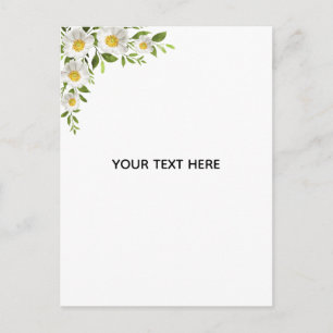 Skapa din egen blomsterkant vykort