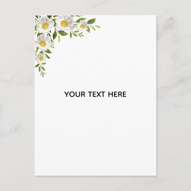 Skapa din egen blomsterkant vykort (Framsida)