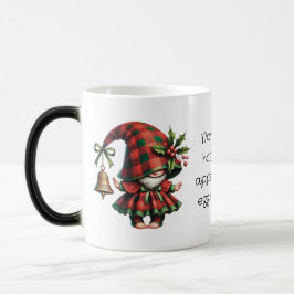 Skapa Din Egen Blyg Jul Plaid Tomte & Bjällra Magisk Mugg