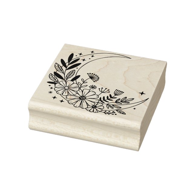 Skapa din egen boho halvmåneblomma stämpel (Stämpel)