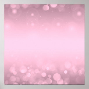 Skapa din egen! Bokeh Background - Rosa Poster
