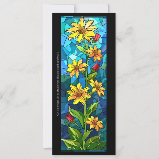 Skapa din egen bokmärke i form av blommor i glasmå (Framsida)