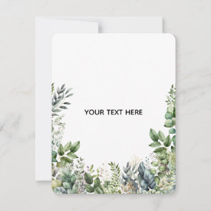 Skapa din egen botaniska design anteckningskort