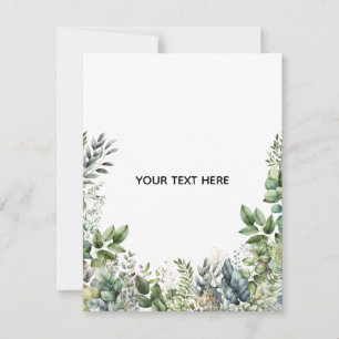 Skapa din egen botaniska design anteckningskort