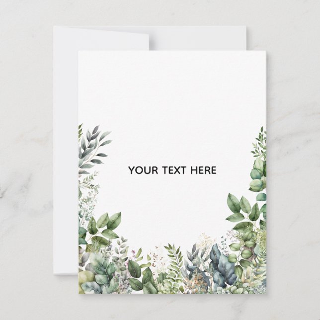 Skapa din egen botaniska design anteckningskort (Framsida)
