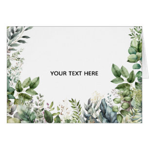 Skapa din egen botaniska design hälsningskort