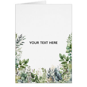 Skapa din egen botaniska design hälsningskort