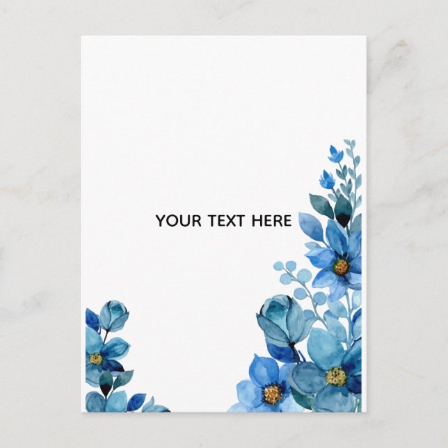Skapa Din Egen Botaniska Design Helg Vykort (Framsida)