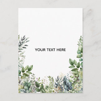 Skapa din egen botaniska design helg vykort