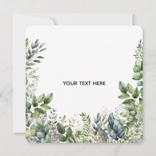 Skapa Din Egen Botaniska Design Inbjudningar