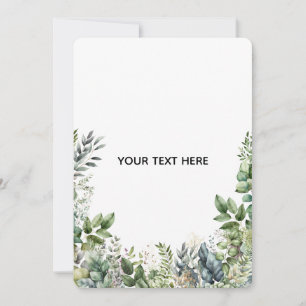 Skapa Din Egen Botaniska Design Inbjudningar