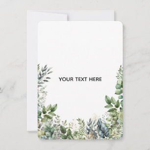 Skapa din egen botaniska design inbjudningar