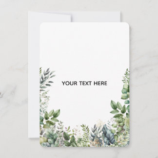 Skapa din egen botaniska design inbjudningar