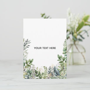 Skapa Din Egen Botaniska Design Inbjudningar