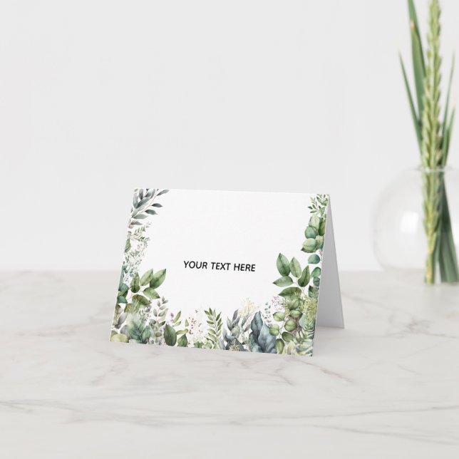 Skapa din egen botaniska design kort (Framsida)