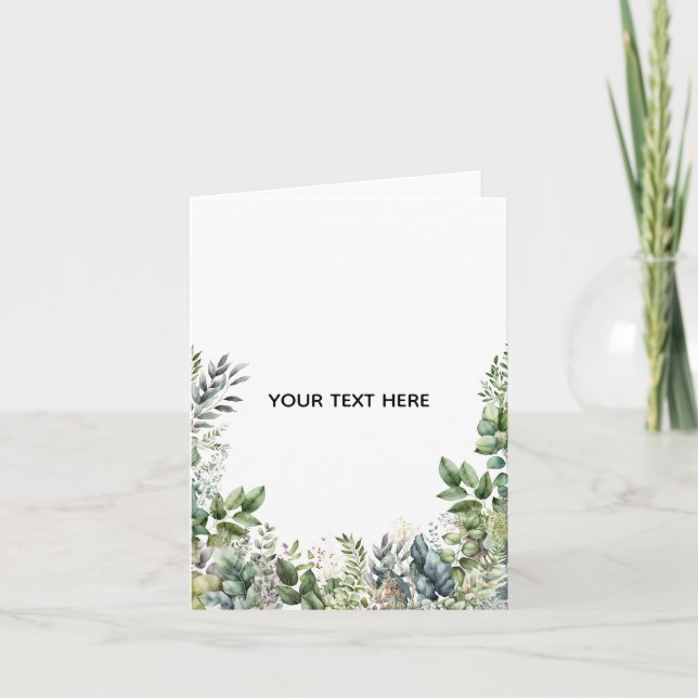 Skapa din egen botaniska design kort (Framsida)
