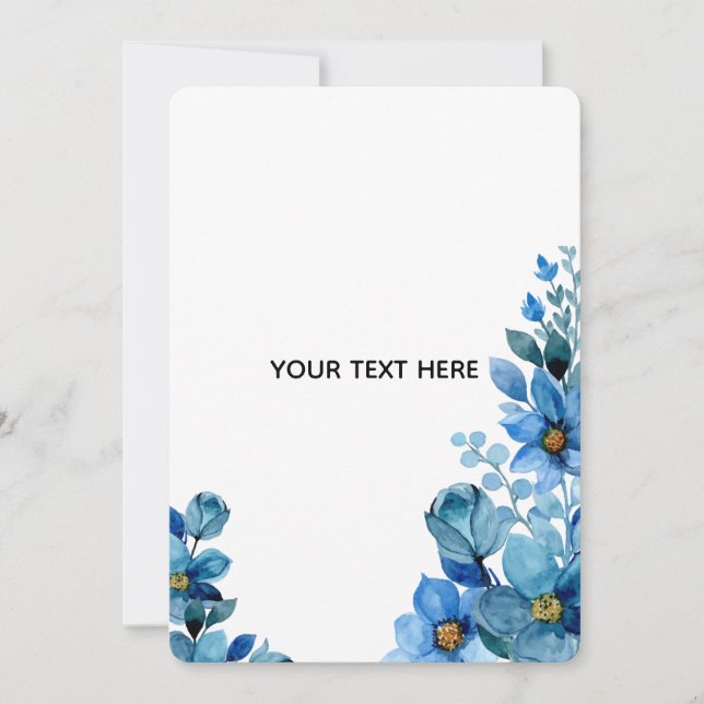 Skapa din egen botaniska design tack kort (Framsida)