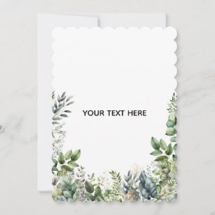 Skapa din egen botaniska design tack kort