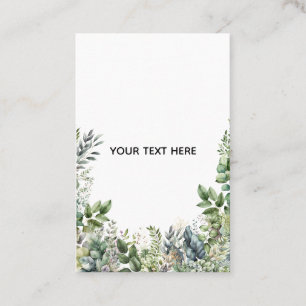 Skapa din egen botaniska design visitkort