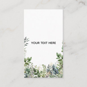 Skapa Din Egen Botaniska Design Visitkort