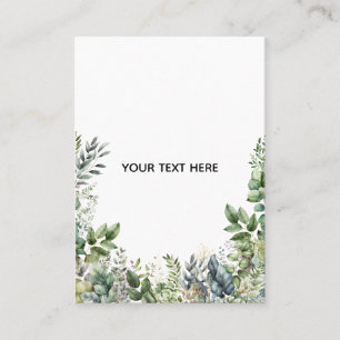 Skapa din egen botaniska design visitkort