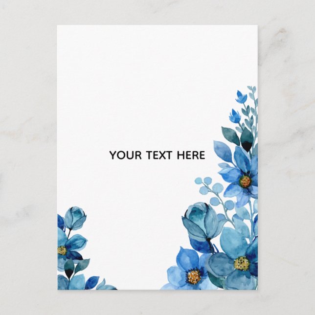 Skapa din egen botaniska design vykort (Framsida)
