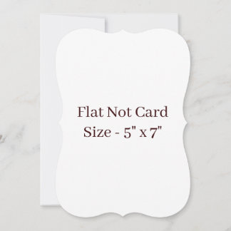 Skapa Din Egen Bracket 5" x 7" Platt Anteckningskort