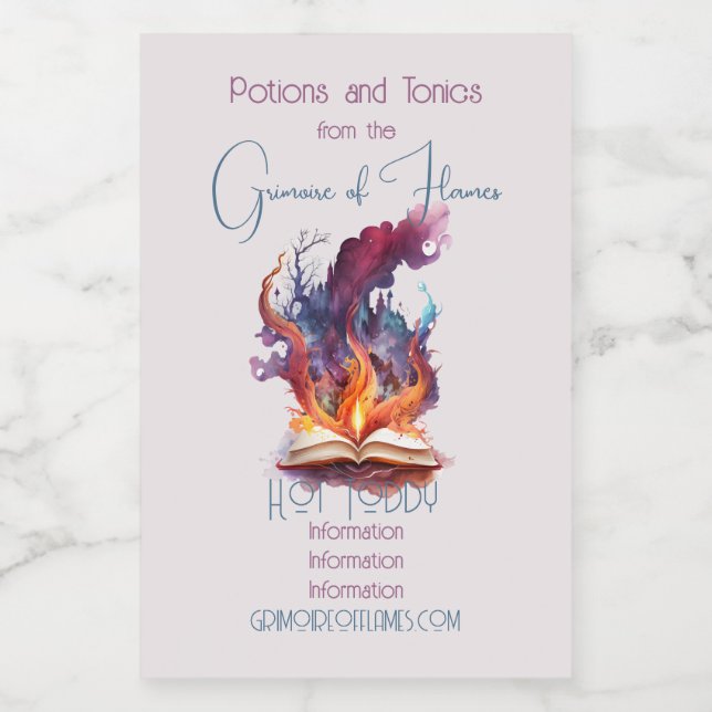 Skapa din egen brandcell Bok Mat Etikett (Singel etikett)