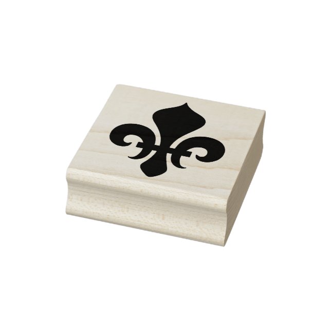 Skapa din egen breda Fleur de Lis Stämpel (Stämpel)