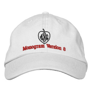 Skapa din egen broderade Anpassningsbar Monogram V Broderad Keps