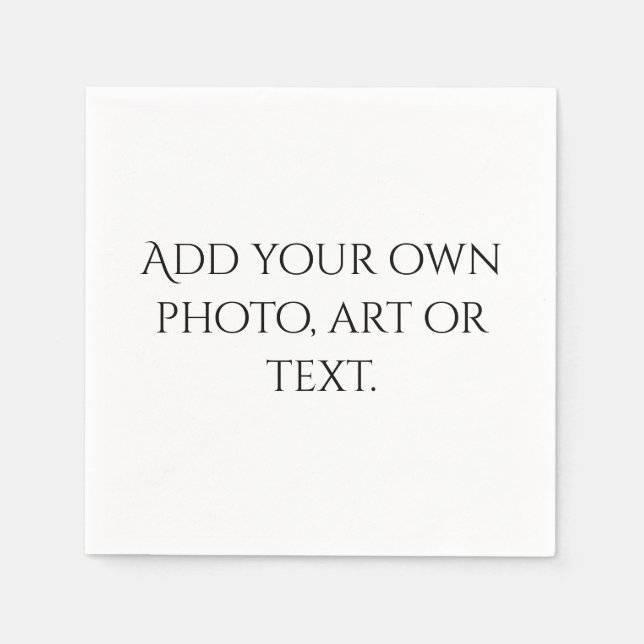 Skapa din egen bröllopsbaby-barnkalasfest för bliv pappersservett (Framsidan)