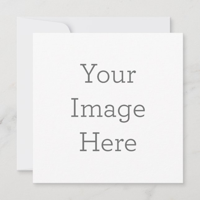 Platt inbjudan, Storlek: 13,3 x 13,3 cm, Papper: Signature matt, Hörn: Kvadrat, Kuvert: Vit, Tryckkvalitet: Standard (Framsida)