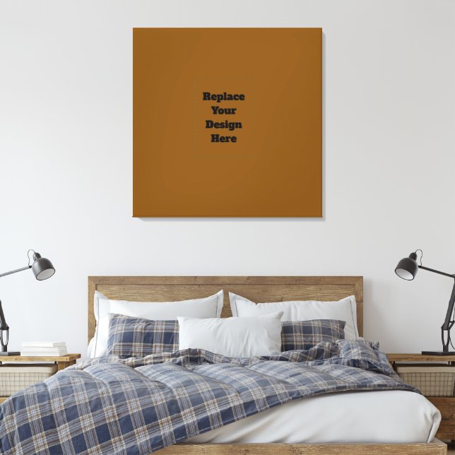 Skapa din egen brun canvastryck (Insitu (sovrum))