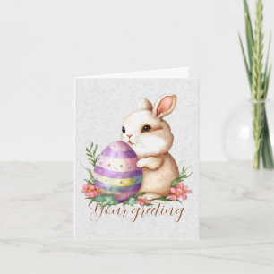 Skapa din egen Bunny & Egg med jodblommor Kort