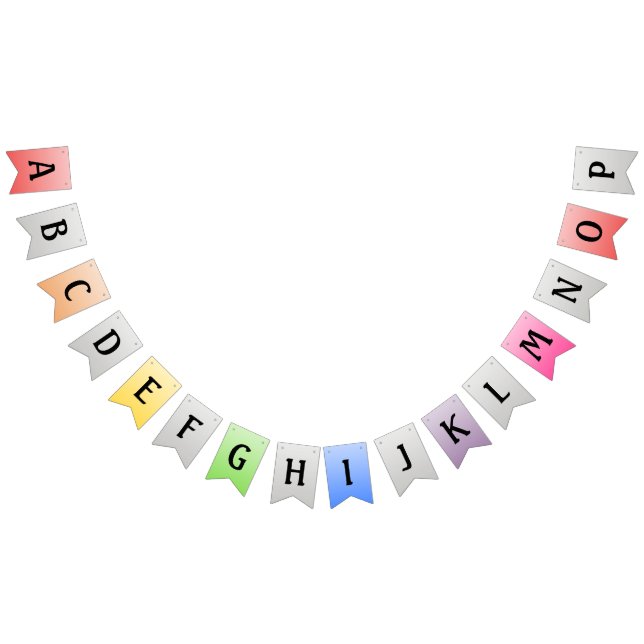 skapa din egen buntbanderoll för flaggor party (Alla)