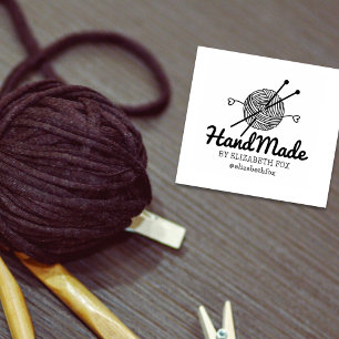 Skapa din egen Business Crochet Handmade Stämpel