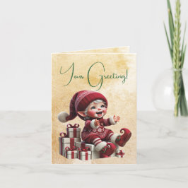 Skapa din egen Cheerful Vintage-jultoma Helgkort