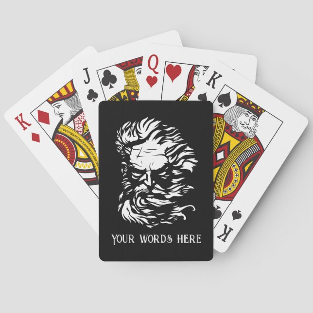 Skapa din egen chef för Zeus Casinokort (Baksidan)