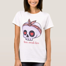 Skapa din egen Chibi Skull Valentine T Shirt