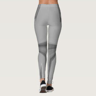 Skapa din egen Chic Ash Grått Mönster Artistry Leggings