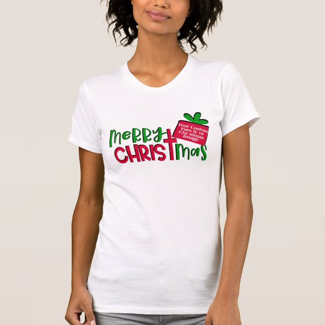Skapa din egen christmas-trosskjorta kor t shirt (Framsida)
