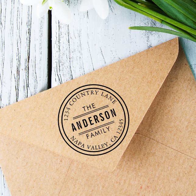 Skapa din egen cirkel-Returadress Självfärgande Stämpel (Skapare uppladdad)