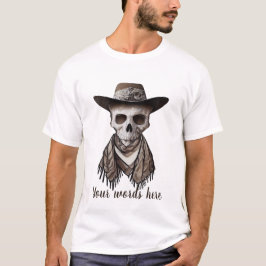 Skapa din egen Cowboyskull T Shirt