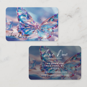 Skapa din egen Crystal Butterfly Visitkort
