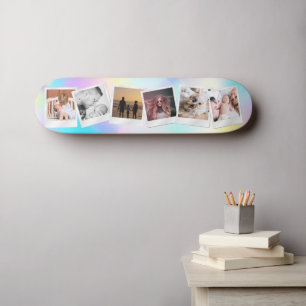 Skapa din egen cute Girly Rainbow Modern Mini Skateboard Bräda 18,5 Cm