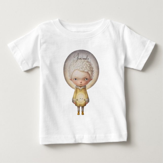 Skapa din egen Cute Måne Boy T Shirt (Framsida)