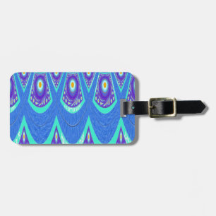 Skapa din egen Cute Nice- och Lättblått batik Bagagebricka