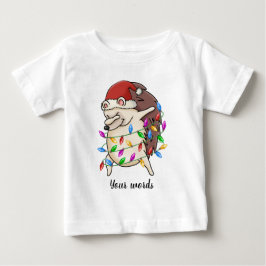 Skapa din egen dabbing jul Hedgehog T Shirt