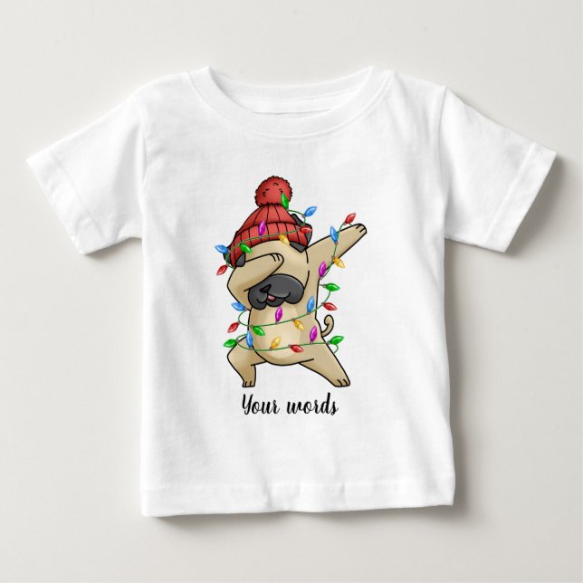 Skapa din egen Dabbing-julhund T Shirt (Framsida)